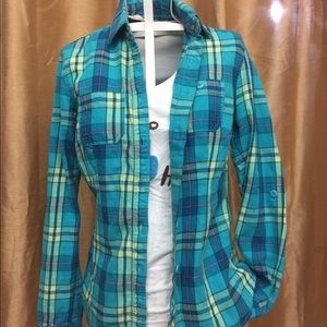 😁 Blues Plaid Flannel